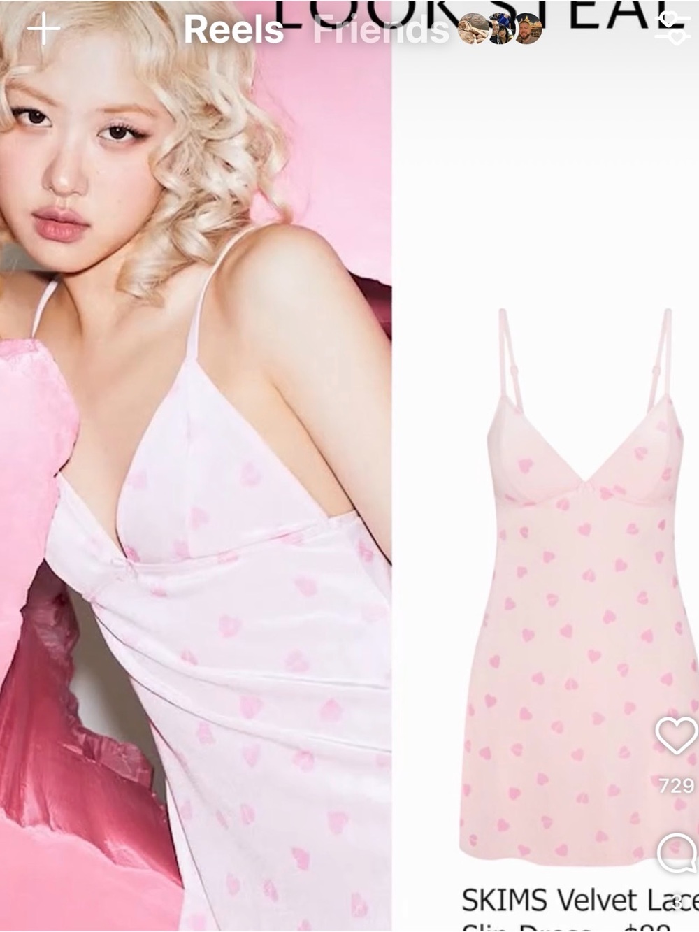 VELVET LACE SLIP DRESS CHERRY BLOSSOM HEART BREAKER